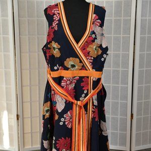 Sleeveless floral 1960s Retro Dress by Liza Luxe